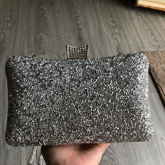 Handbags - Crystal encrusted clutch